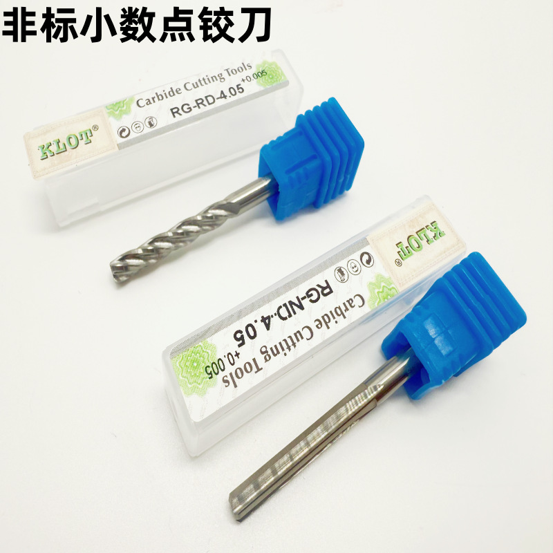 Tungsten steel reamers, non-standard reamers, straight grooves/helical YG10 solid carbide reamers for machines, 1.05-12.05 details Picture