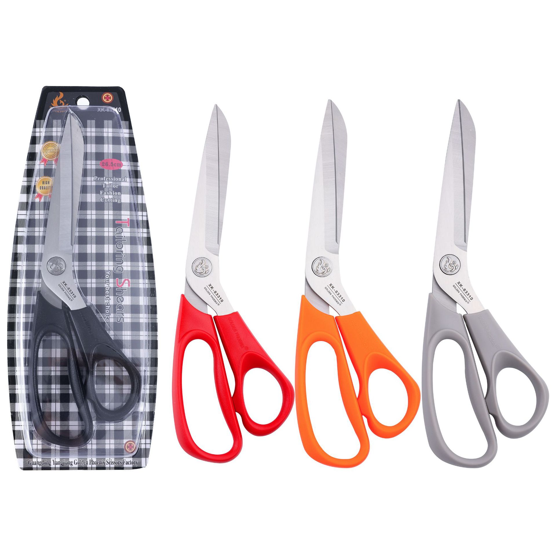 Golden Phoenix Foreign Trade is selling 10.5-inch stainless steel professional-grade fabric cutters, sewing clothing scissors and tailor scissors Item Picture