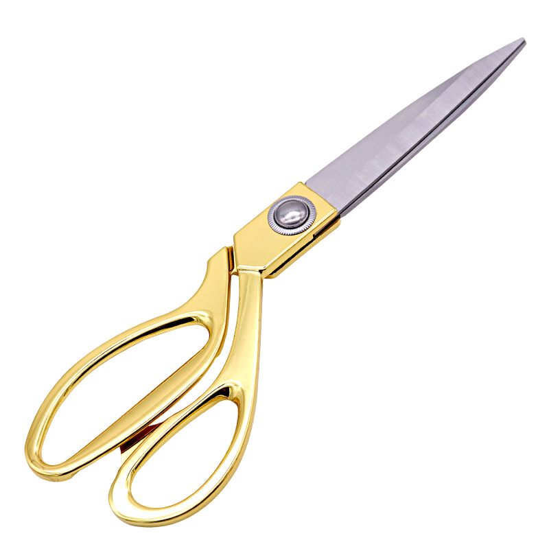 Wholesale of stainless steel tailor scissors, galvanized alloy large scissors, large-sized sewing scissors, clothes, fabric and leather scissors Item Picture