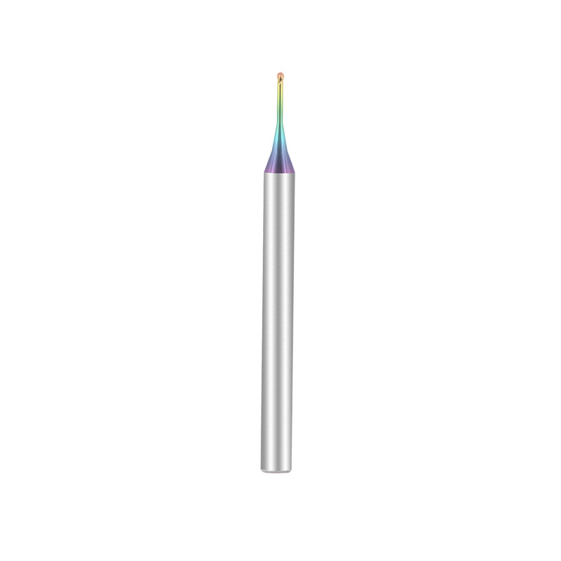 US series small diameter deep groove ball cutter, long neck clearance hard alloy tungsten steel, seven-color small diameter ball end mill Item Picture