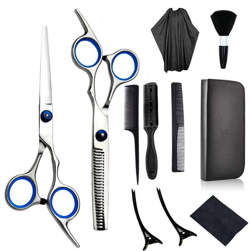 11-piece set of household hairdressing scissors, hair care set tools, straightening scissors, thinning scissors, hair scissors, hairdressing scissors undefined