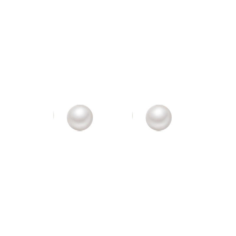 S925 silver needle simple pearl earrings, the same style as the trendy female Instagram influencers for ear care, fashionable, individual and elegant earrings Item Picture