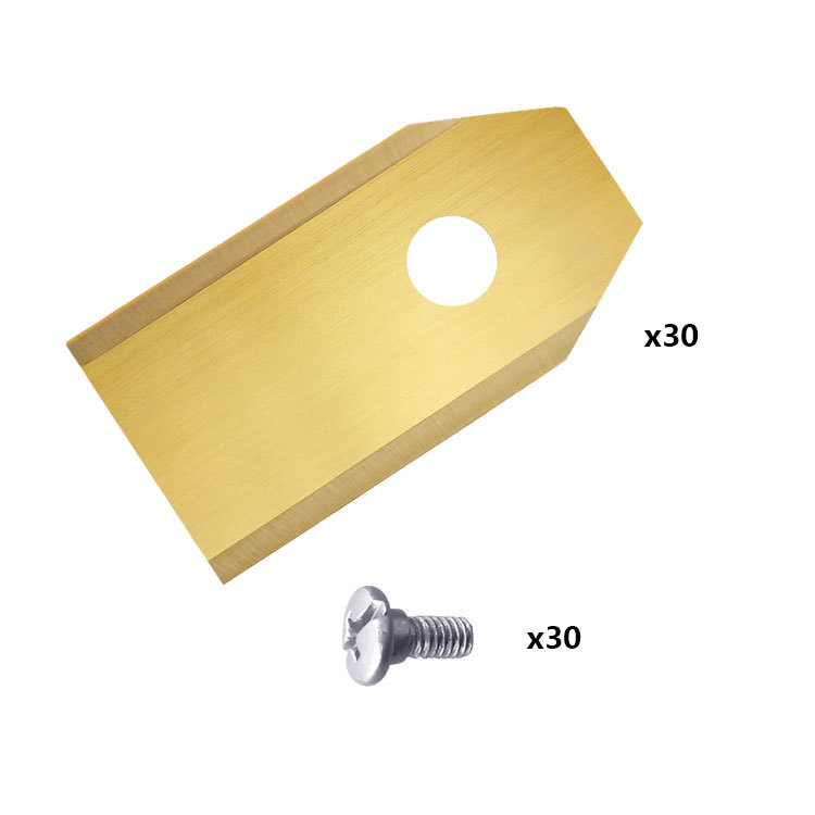 Intelligent robot lawn mower blades, single-hole straight lawn mower blades, garden machinery blades, lawn mower blades Item Picture