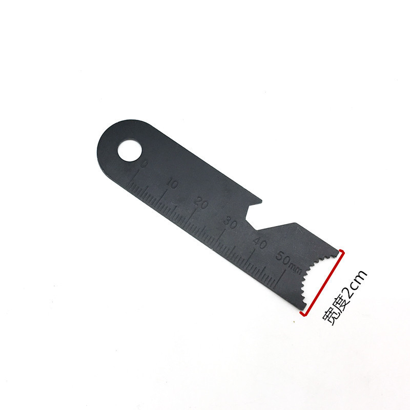 Outdoor flint scraper, flint bottle opener scraper blade, outdoor flint scraper, outdoor survival flint knife Specification drawing
