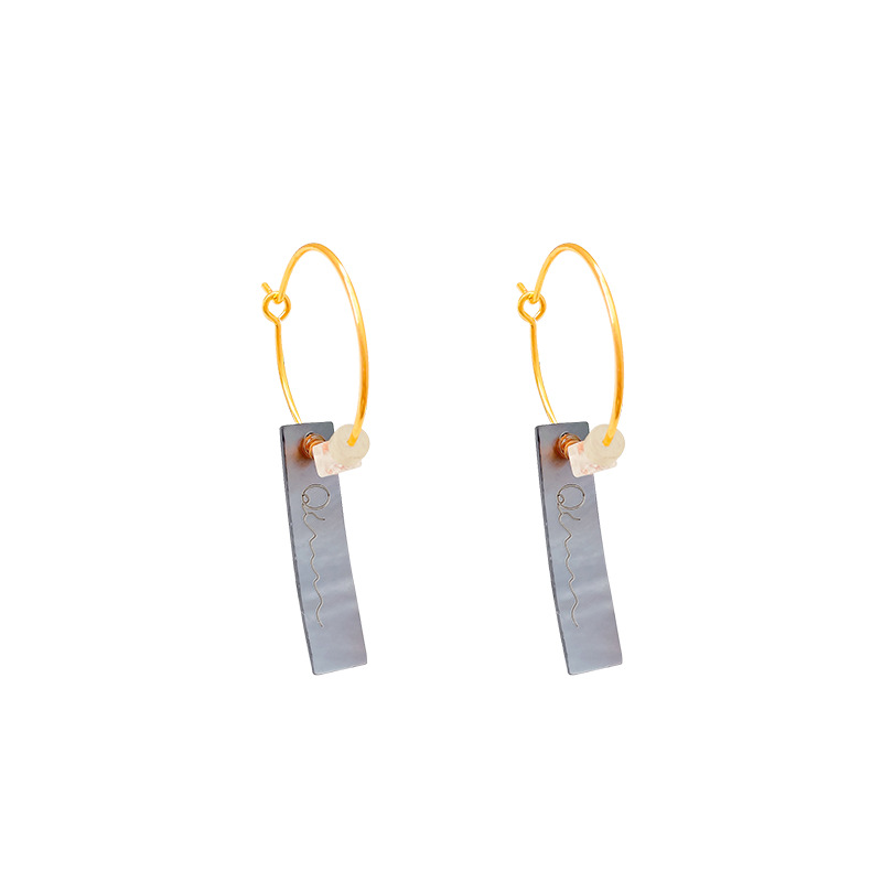 New Chinese-style circle earrings with a niche design sense, elegant and high-end retro style, exaggerated ear rings, ancient-style ear studs and earrings are bestsellers Item Picture