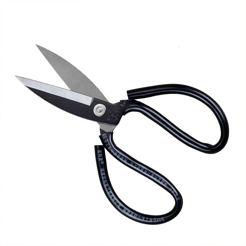 Household sharp scissors, industrial scissors, large tailor scissors, leather clothing scissors, rubber cutting, fabric packaging, strong Item Picture