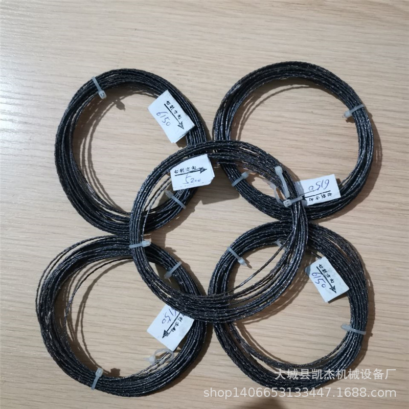 Black double-edge steel wire knife, polyurethane rock wool cement foaming homogeneous board wire saw, eva double-edge cutting wire knife full figure