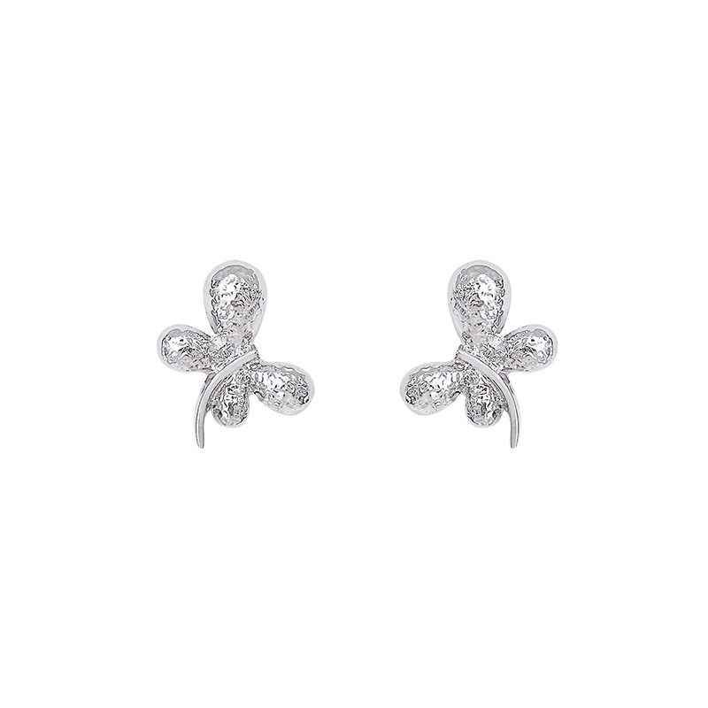 925 Silver Needle cold style butterfly Stud earrings are small, simple, fashionable, elegant and individual earrings with a light luxury and high-end feel Item Picture