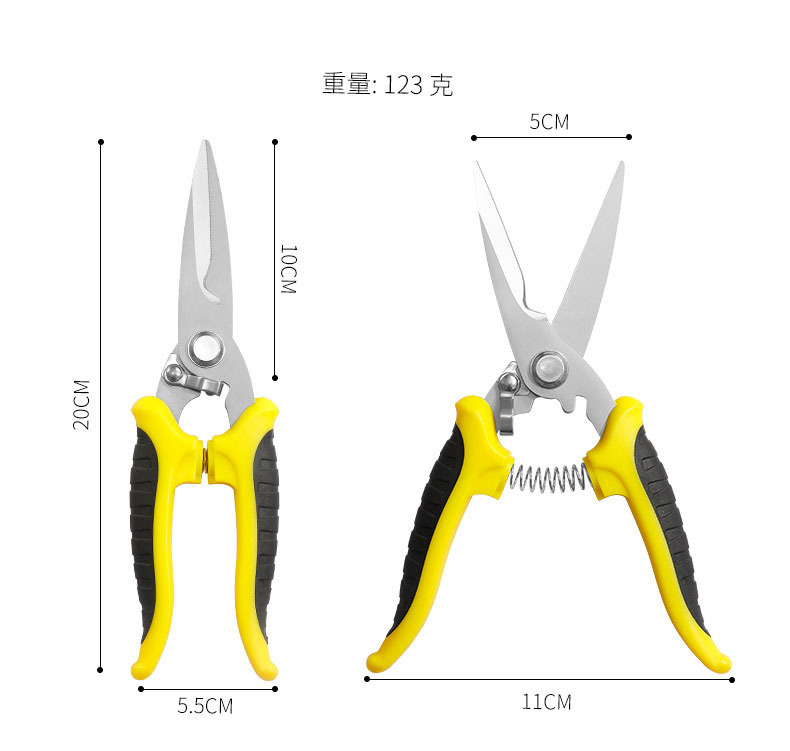 The new industrial scissors, iron sheet shears, powerful shears, stainless steel light steel keel, aviation shears, iron wire and wire shears are super cost-effective undefined