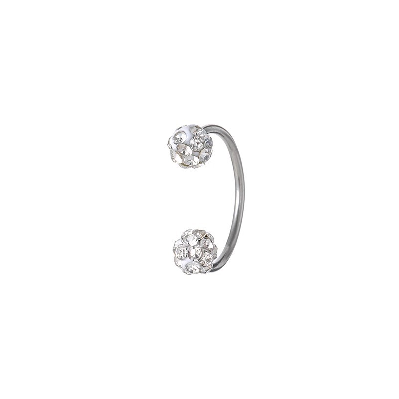 Super Flash ear bone nails, no need to remove them while sleeping. Double-head twist-off horseshoe ring, a niche design for nourishing ears, ear nails and ear rings for women Item Picture
