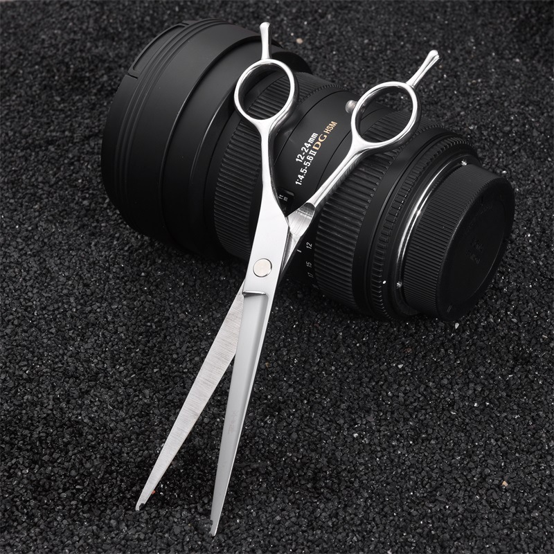 7-inch pet grooming scissors, teeth scissors, flat scissors, pet grooming scissors, pet curved scissors, dog and cat grooming tool set details Picture