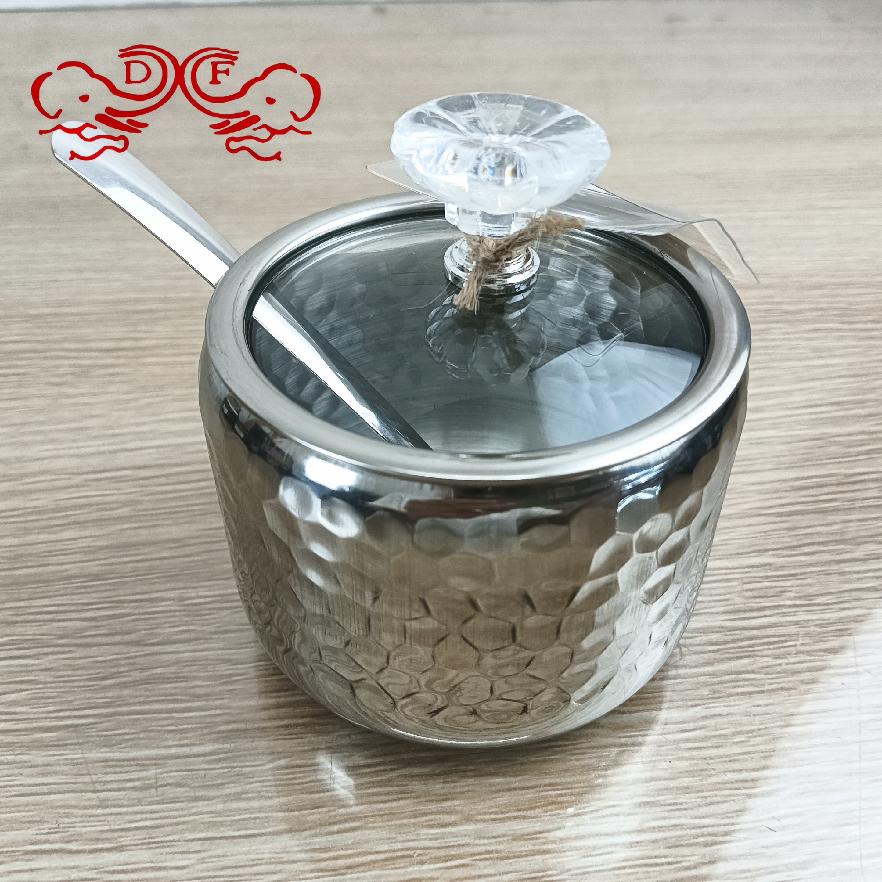 DF68361 304 stainless steel seasoning jar, kitchen salt and monosodium glutamate seasoning box, household combination set, storage box, DF TRADINGHOUSE Item Picture