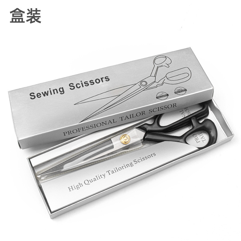 Factory wholesale stainless steel tailor scissors, 65 manganese steel fabric cutting scissors, 12-inch multi-size tailor scissors Application Scenario