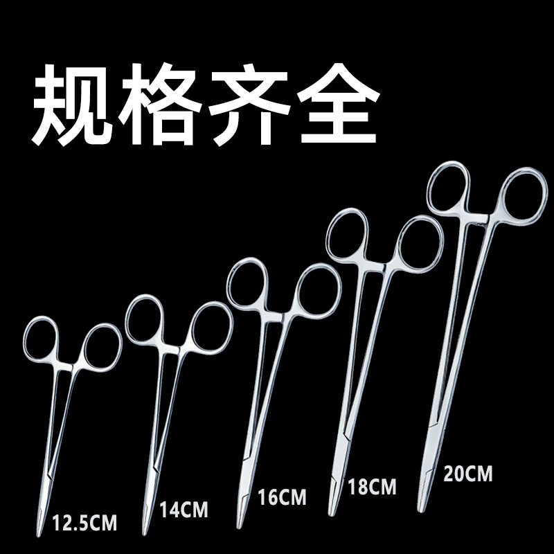 Medical needle holders, needle clamps, surgical suturing instruments, stainless steel thick and thin needles, dental double eyelid needle holders details Picture
