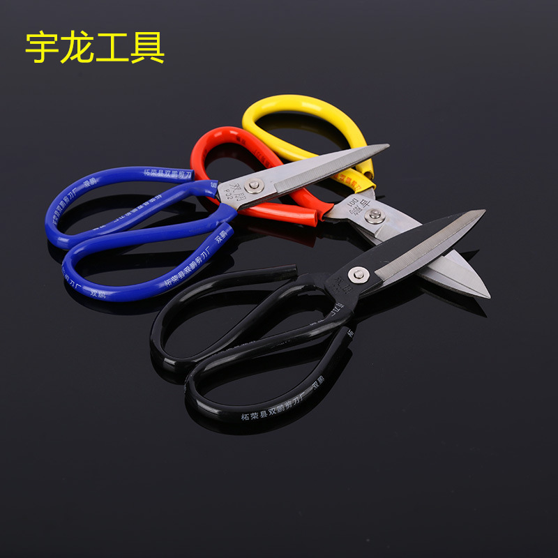 Factory direct sales of one-piece consignment stainless steel sewing scissors, anti-rust fabric cutting scissors, multi-functional large scissors full figure