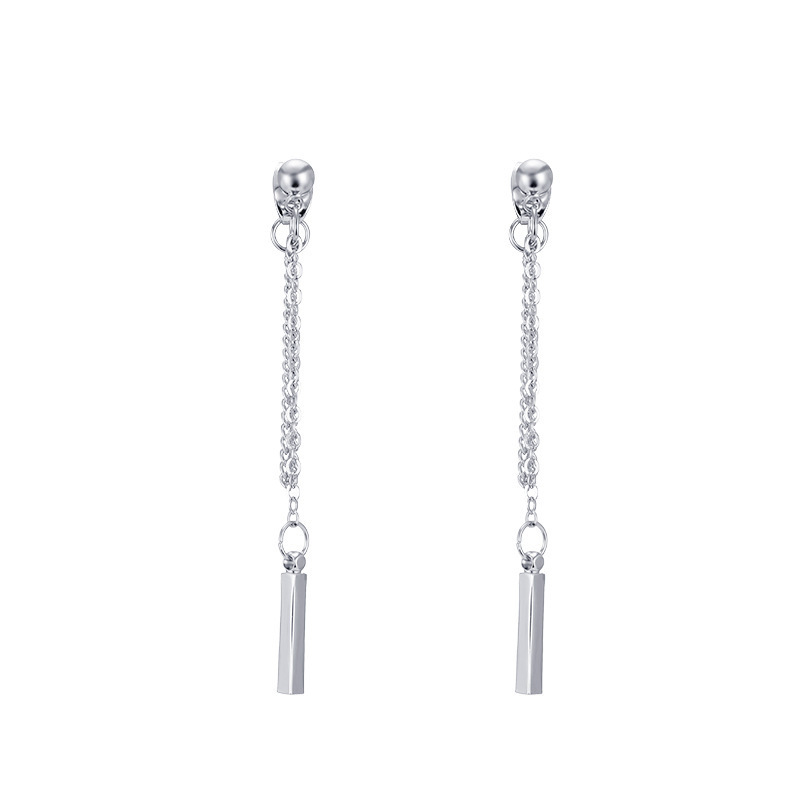 Korean trendy and cool style earrings, women's chain tassel earrings, and punk trendsetters' stud earrings and ear clips Item Picture