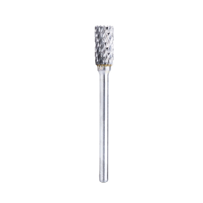 3mm handle single and double groove A-type tungsten steel grinding head, hard alloy rotary file, cylindrical ball end mill, metal grinding Item Picture