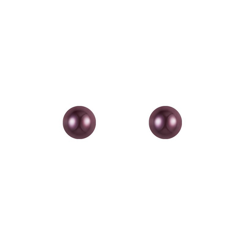 Retro glossy wine red pearl stud earrings for women, light luxury, fashionable and high-end look, niche design, elegant earrings Item Picture