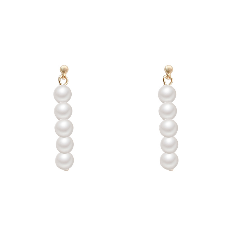 Dongdaemun, South Korea, super fairy-like earrings, women's forest-style charm, internet-famous style stud earrings, pearl tassel earrings for women Item Picture