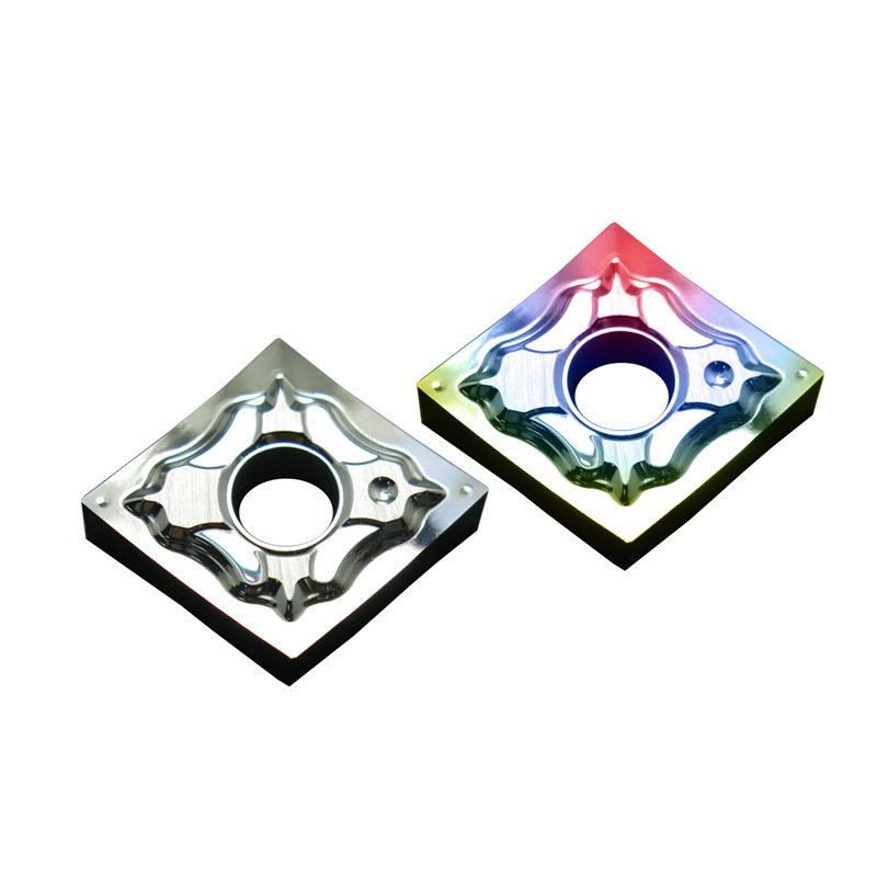 Wholesale of CNMG120404/120402HA CNC seven-color aluminum-copper-wood-plastic rhombic double-sided outer circle turning inserts Item Picture