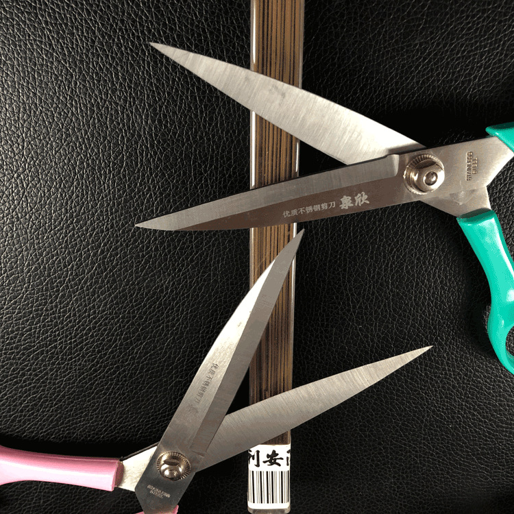 Quanxin Scissors, tailor scissors, clothing cutting and sewing scissors, large scissors, 8-inch and 9-inch sewing scissors, household and industrial scissors Specification drawing