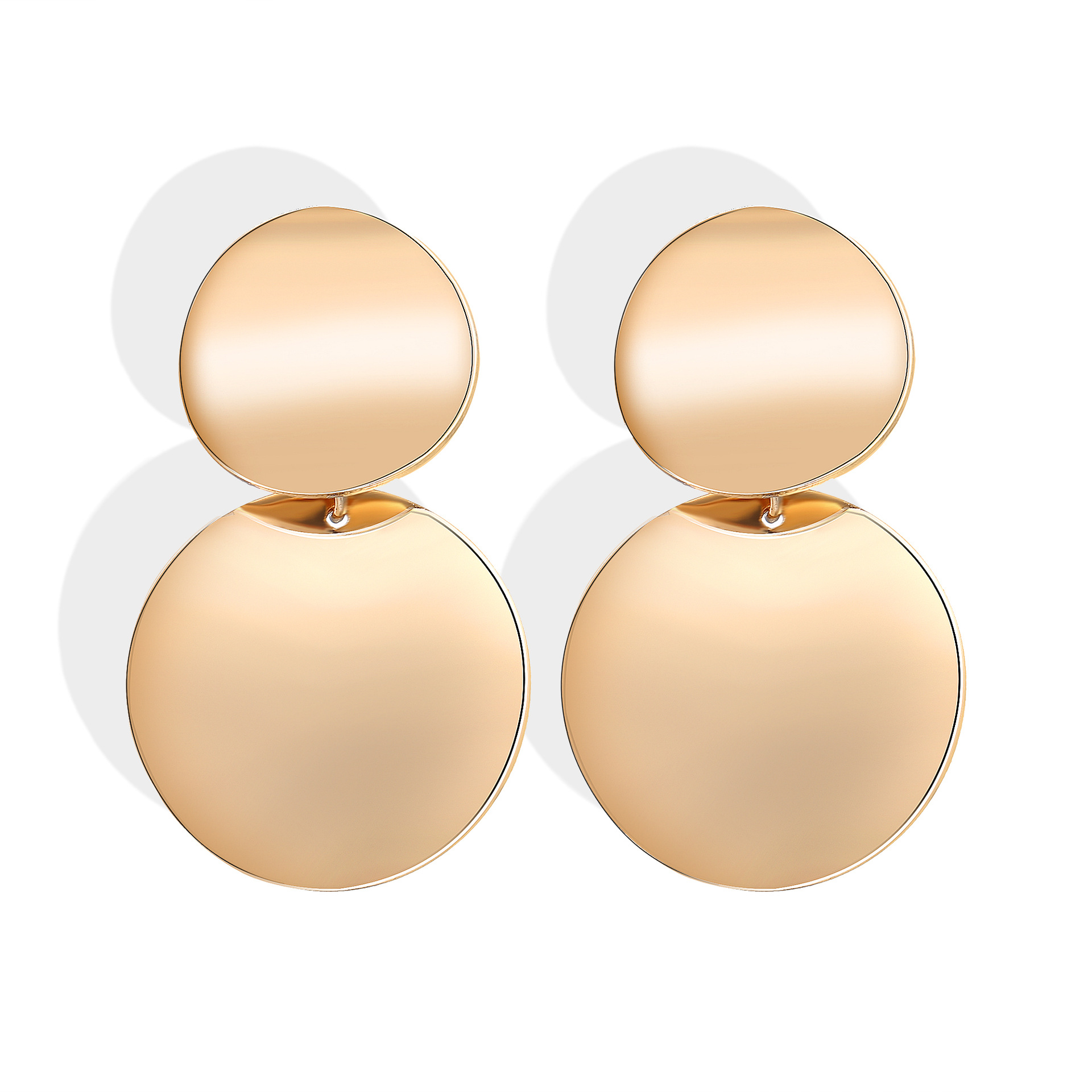 Han Zhishang Cross-border Personalized Earrings, creative and simple style, metal element Exaggerated earrings, Women's jewelry Item Picture