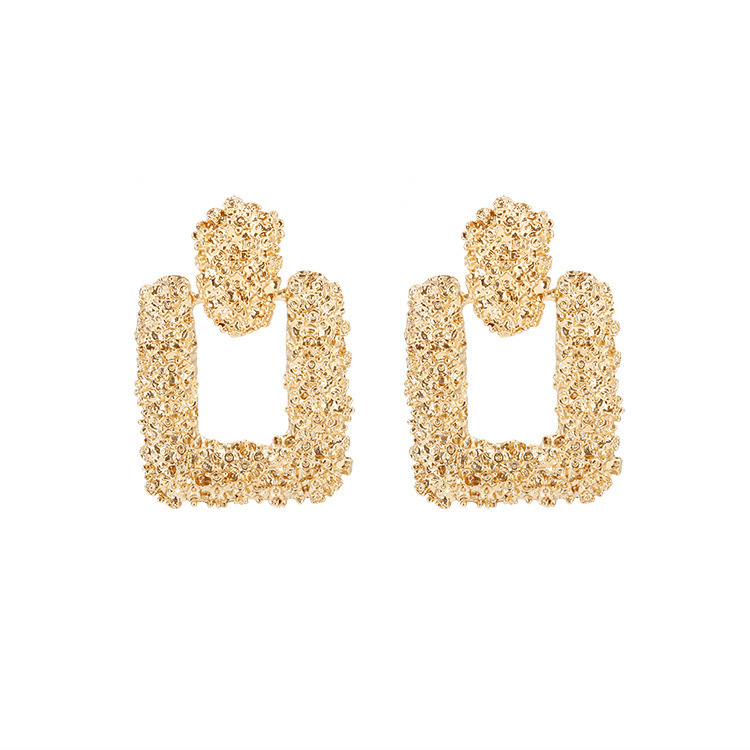 European and American best-selling alloy geometric earrings, irregular convex earrings, Bohemian wholesale, cross-border exclusive supply Item Picture