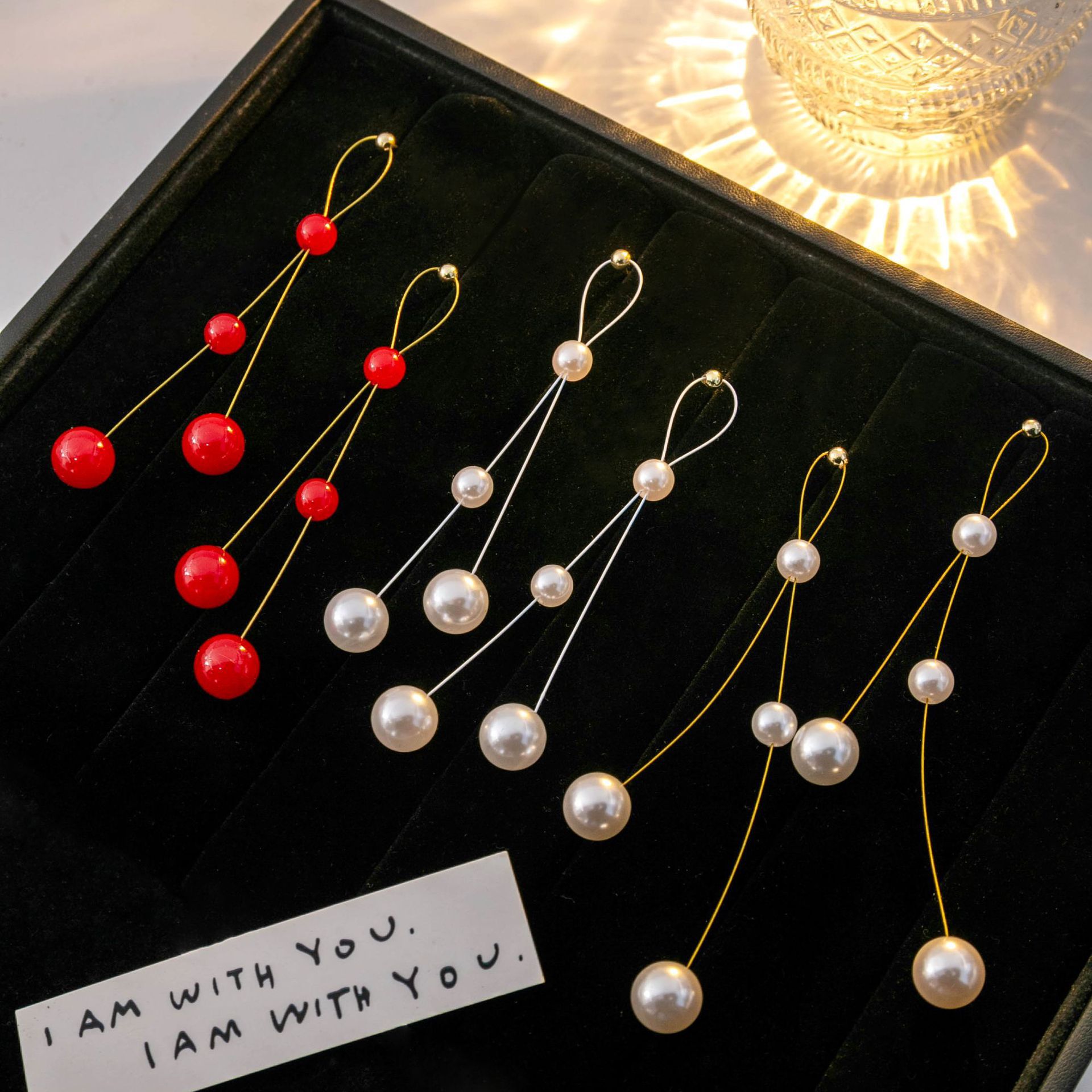 Silver needle high-end, cold style pearl earrings, niche and versatile, long tassel earrings, simple and individual earrings for women full figure