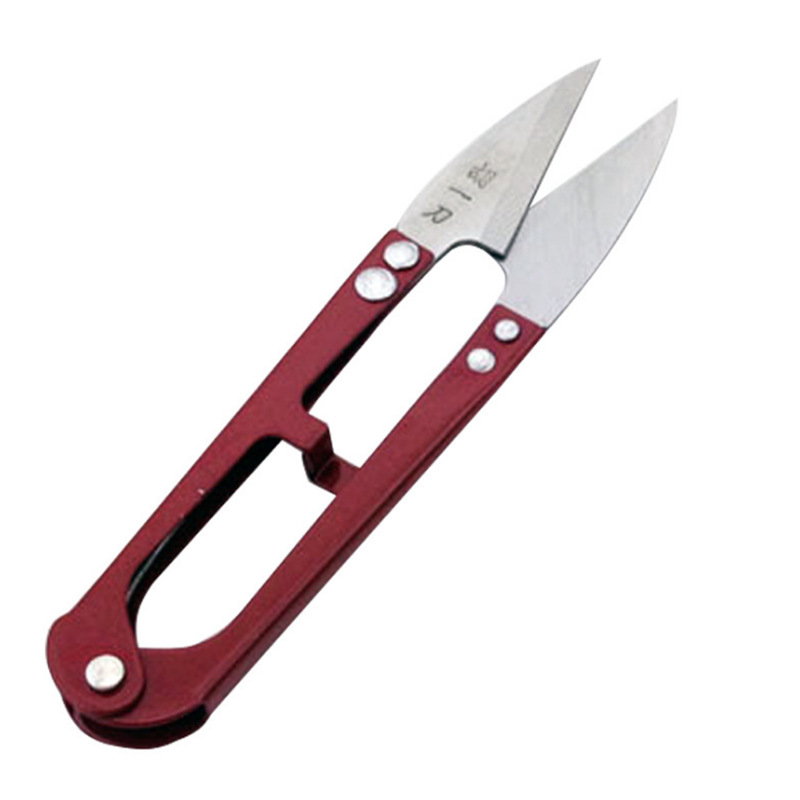 Low-price wholesale of Hu Yidao yarn shears, cross-stitch tools, yarn shears, fabric trimming U-shaped scissors, spring yarn shears, thread end shears Item Picture