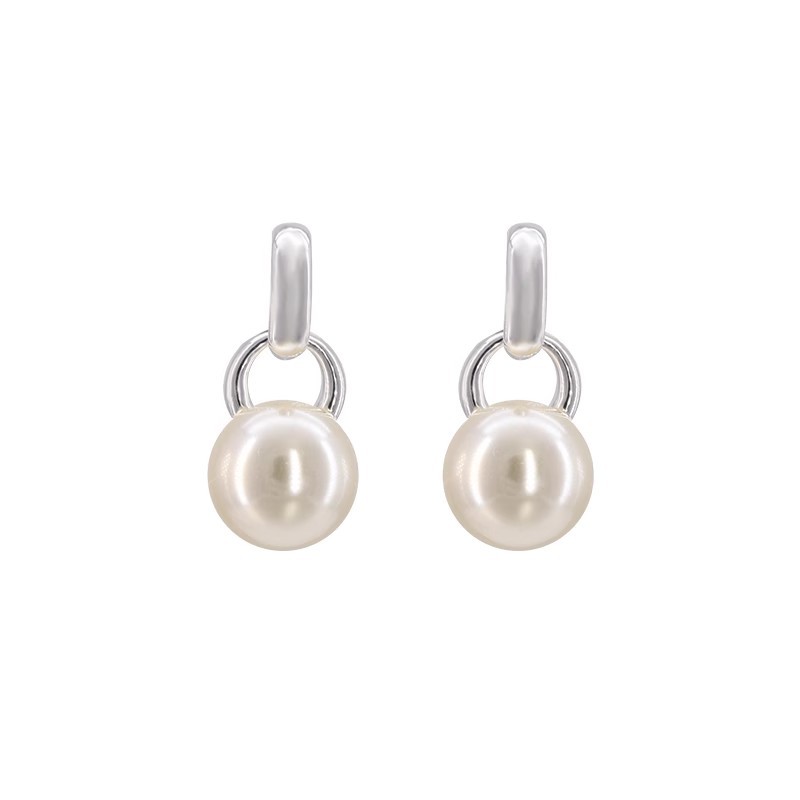 Celebrity-style pearl stud earrings for women in autumn and winter, a fashionable and high-end look, a niche and light luxury earpiece that has become a hit among Internet celebrities Item Picture