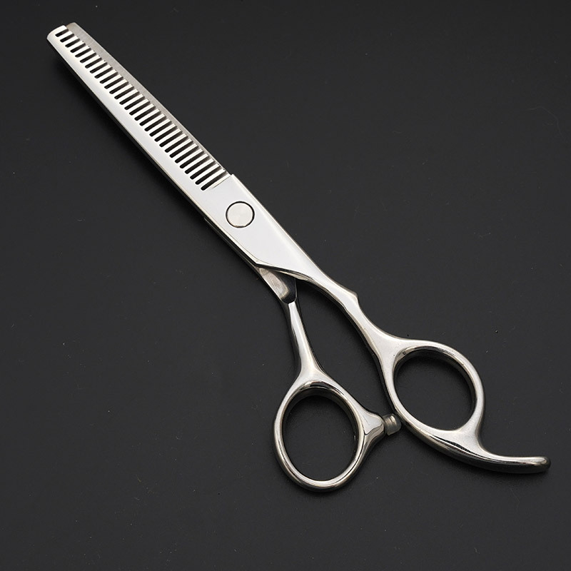 Stainless steel hair scissors, 6-inch black hair scissors, tooth scissors, thinning scissors, wholesale hair scissors set Application Scenario