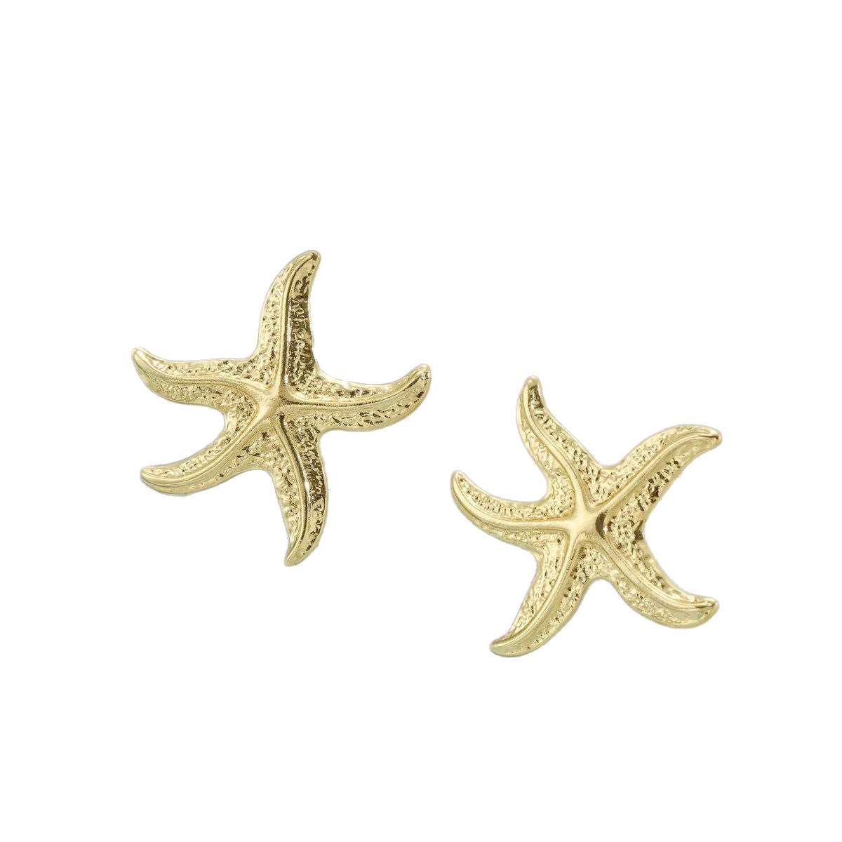 The popular ocean-style starfish stud earrings for women in summer are irregularly pleated leaf retro earrings from cross-border shein in Europe and America Item Picture