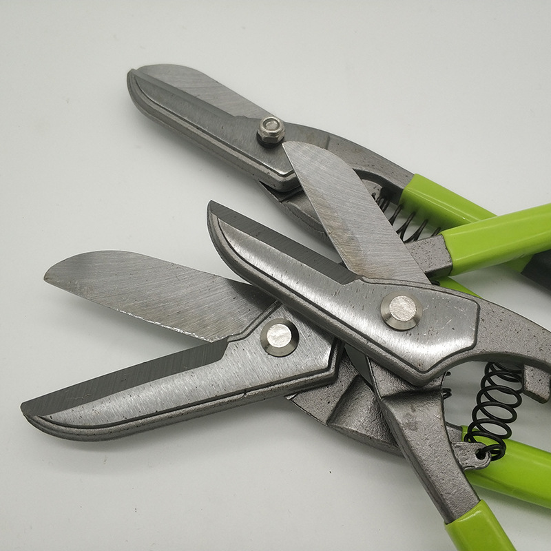 German and American two-color coated tinplate scissors, original factory, 8-inch tinplate scissors of various specifications Specification drawing