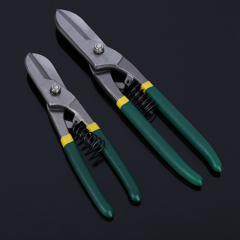 Wholesale sale of German-style iron shears, industrial-grade stainless steel iron shears, metal shears with plastic-coated handles, and labor-saving shears details Picture