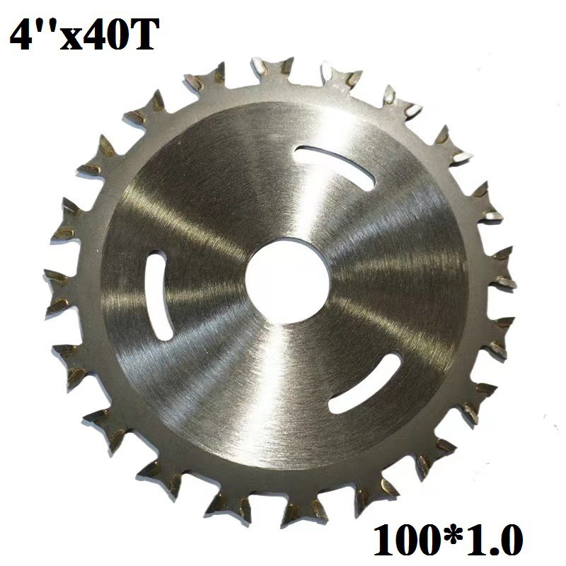 Cross-border best-selling 4-inch 40-tooth double-sided tooth woodworking saw blade, professional grade hard alloy blade for both front and back decoration undefined