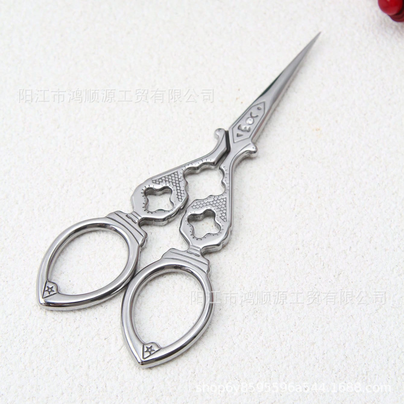 Stainless steel scissors, Double Happiness tea bag, national trend retro convenient gourd scissors, handcrafted craftsmanship scissors undefined