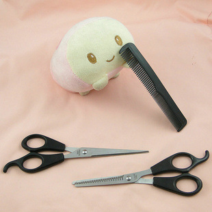 Special offer: Home stainless steel flat scissors, beauty and hair scissors, hairdressing scissors, hair clippers, flat scissors, hair removal scissors details Picture