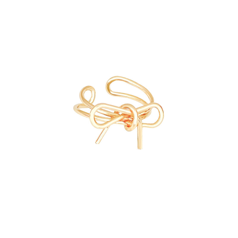Korean-style small hollowed-out bow ear bone clips, ins trendy, simple and creative, no-ear piercing earrings, feminine earrings Item Picture