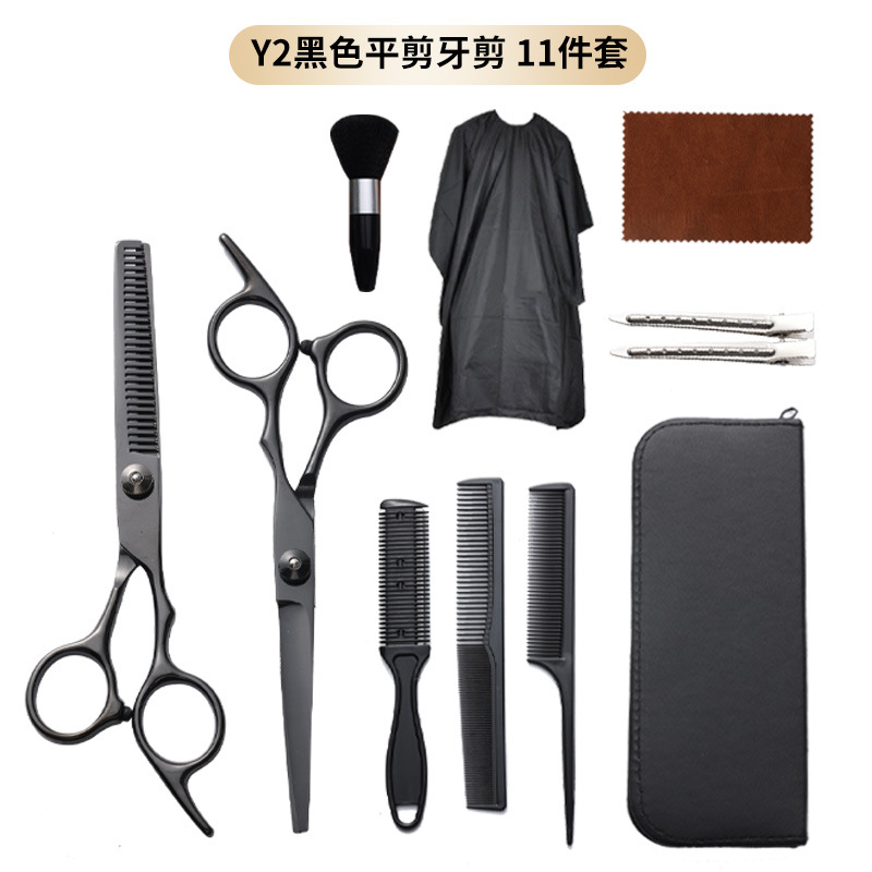 Cross-border exclusive 6-inch 4CR stainless steel straight scissors for cutting thin bangs, hairdressing scissors Specification drawing