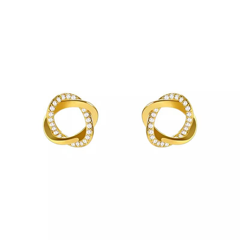 925 Silver Needle Korean-style retro small earrings, women's exquisite and unique charm, ear studs, best-selling light luxury and high-end earrings Item Picture