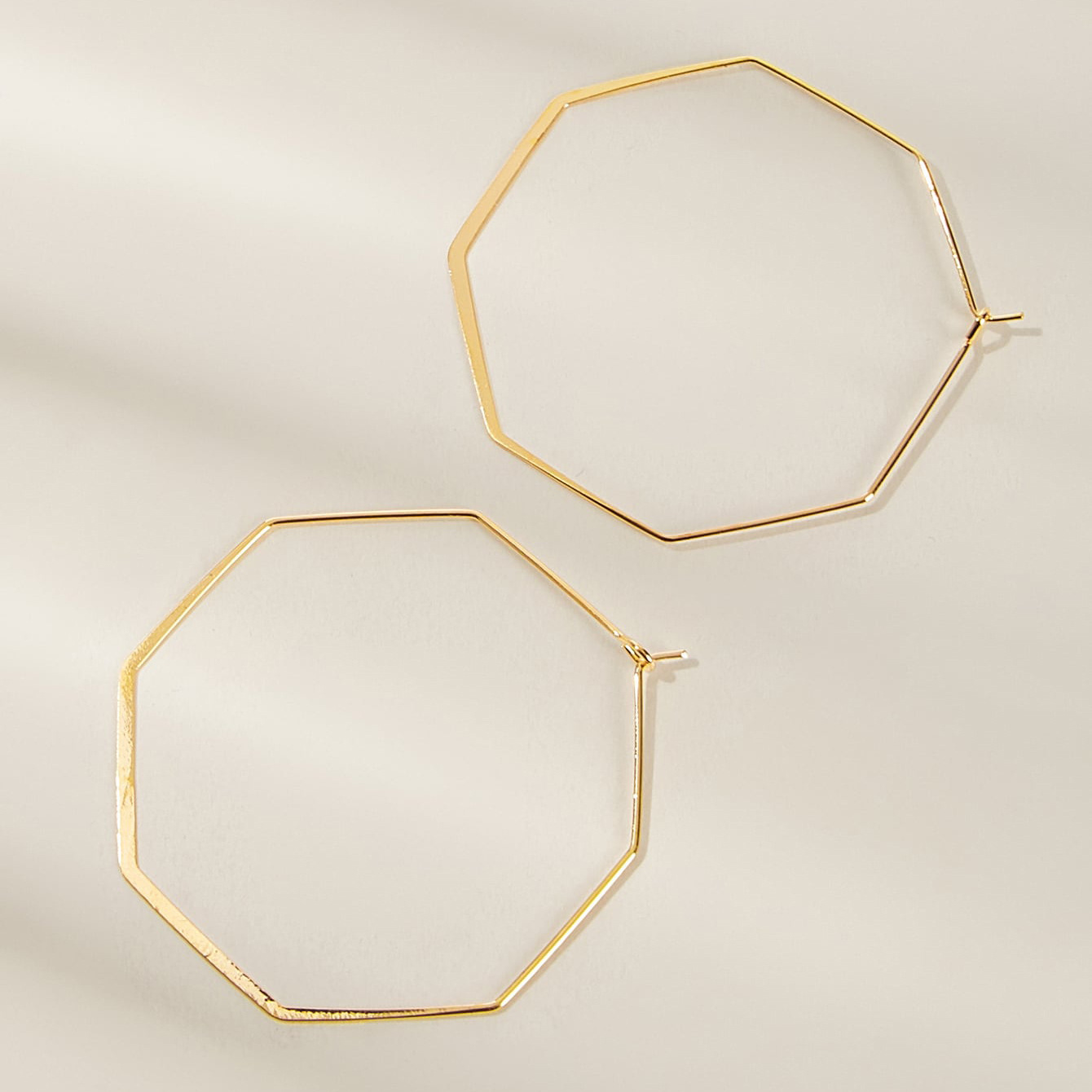 Wholesale of new geometric hexagonal earrings in a creative and exaggerated punk style for women from Europe and America details Picture