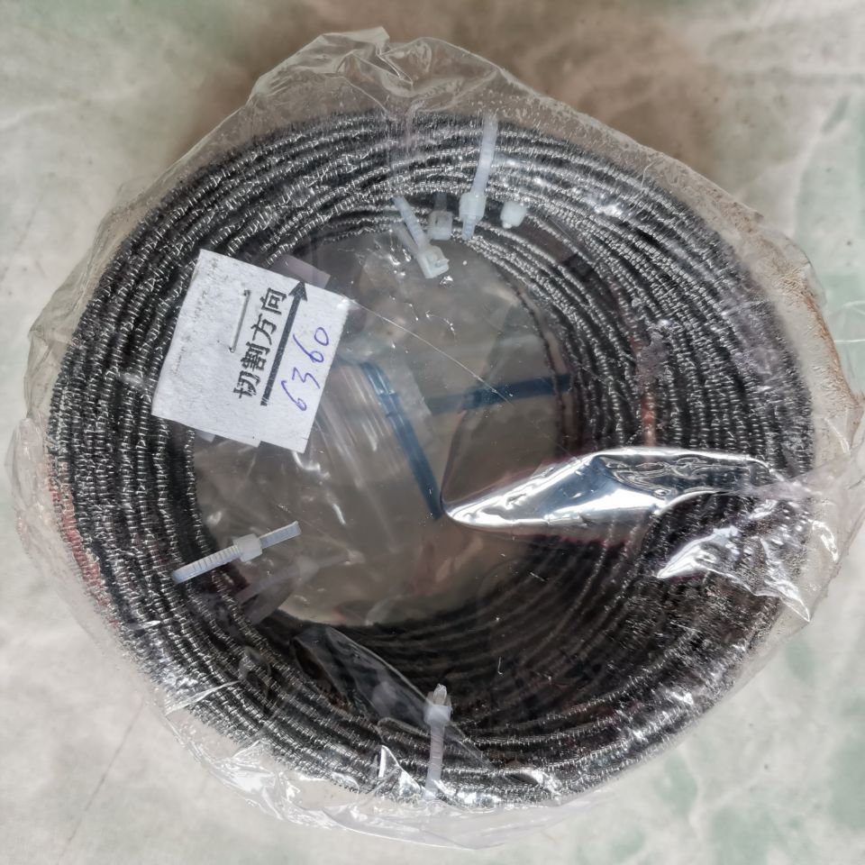 Black double-edge steel wire knife, polyurethane rock wool cement foaming homogeneous board wire saw, eva double-edge cutting wire knife Specification drawing