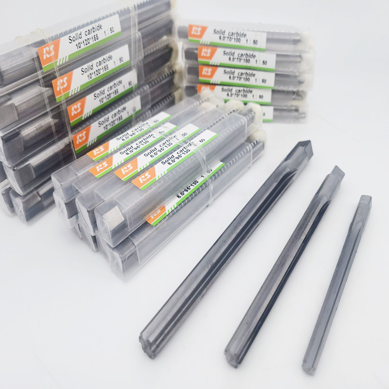 1:50 taper reamer tungsten steel solid carbide conical reamer 3, 4, 5, 6, 8, 10, 12 in stock manufacturer Specification drawing