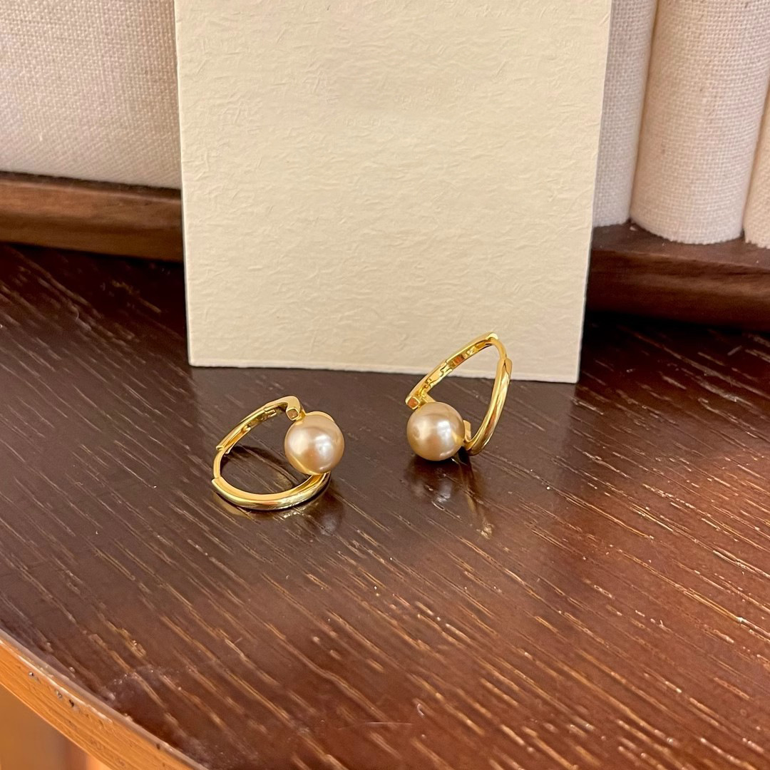 Maillard retro pearl stud earrings, a niche design for women with a light luxury style, are high-end earrings that exude an atmosphere for autumn and winter Application Scenario