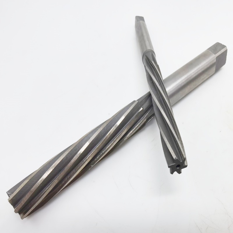HSS Hand helical reamer W4241 high-speed steel straight handle helical reamer manual square head 3-20H7H8 manufacturer details Picture