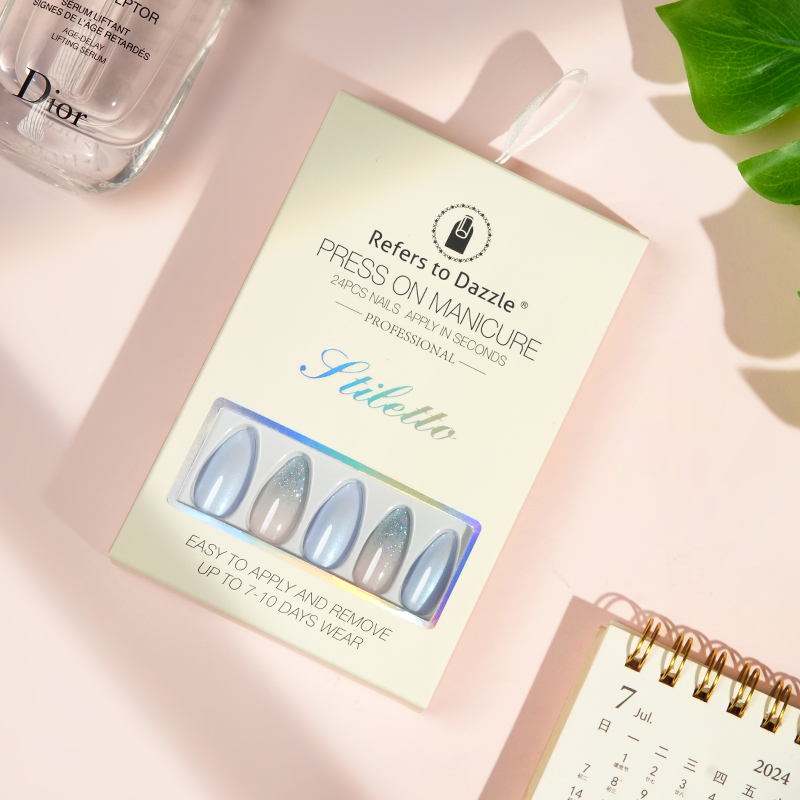 A new 24-piece French classic wearable nail with artificial nails, a bestseller in foreign trade Application Scenario
