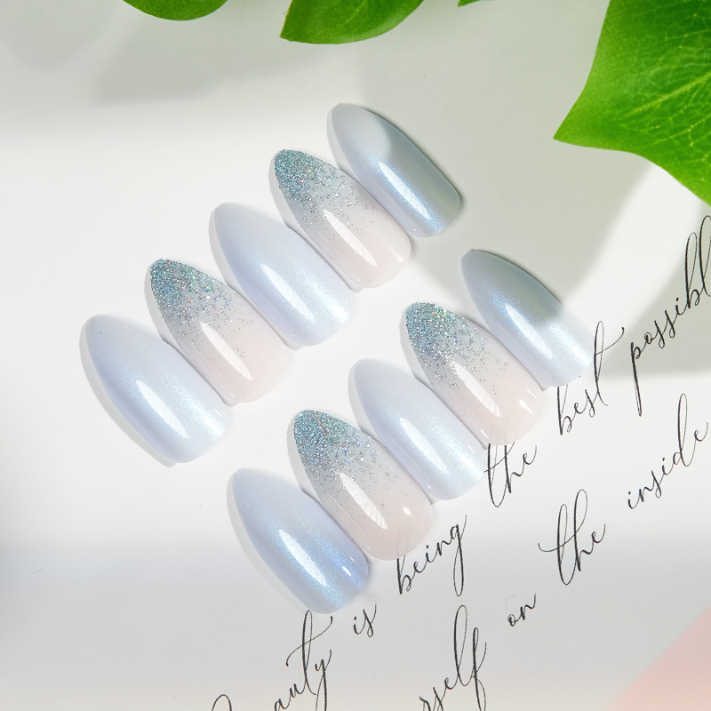 A new 24-piece French classic wearable nail with artificial nails, a bestseller in foreign trade Specification image