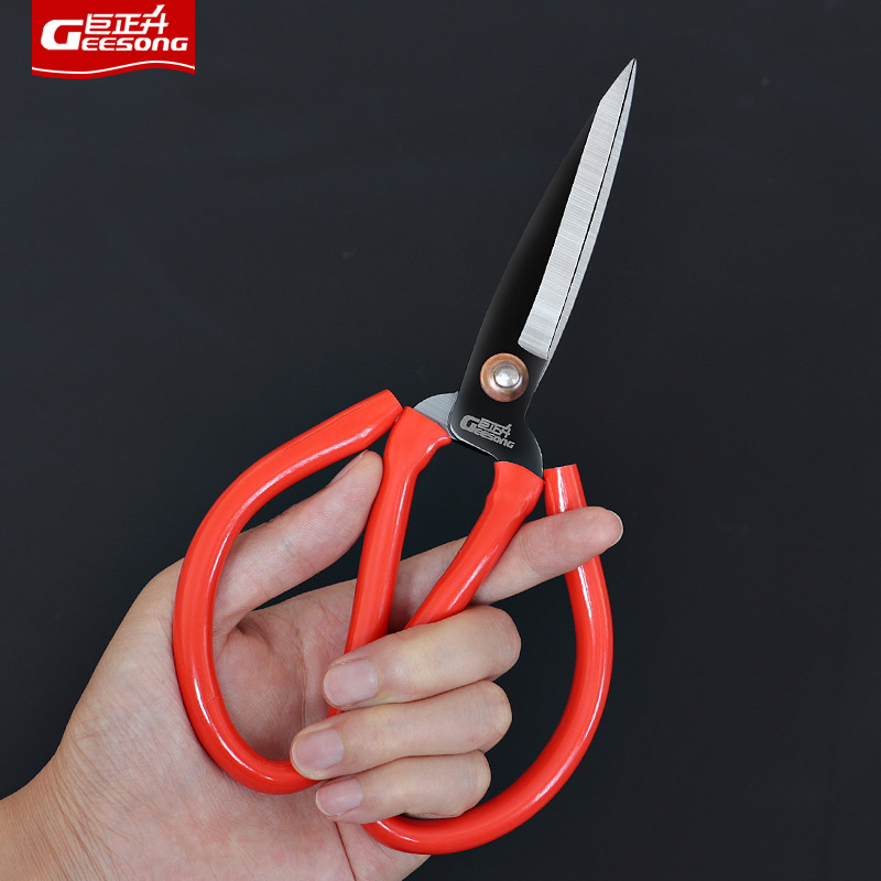 Slot cutters, red pointed cutters, industrial cutting and sewing iron sheet cutters, household hardware tools, leather cutters, kitchen cutters Specification drawing