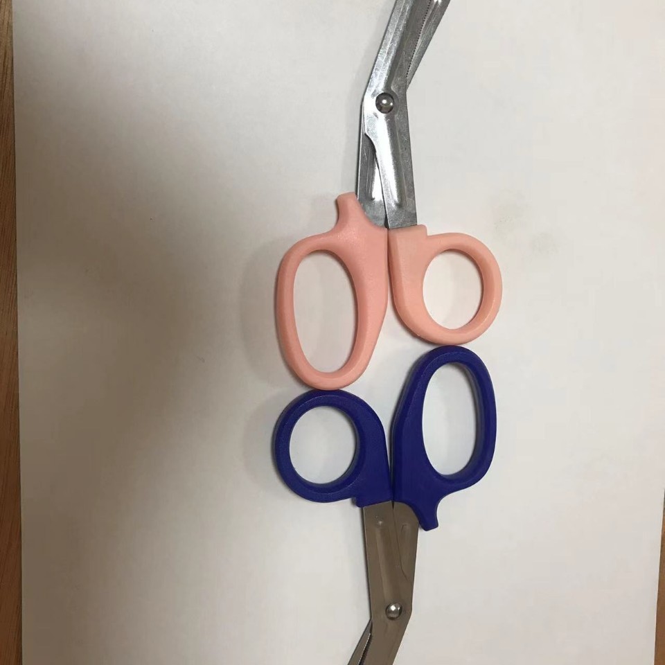 Canvas scissors, bandage scissors, multi-purpose scissors, gauze scissors Specification drawing