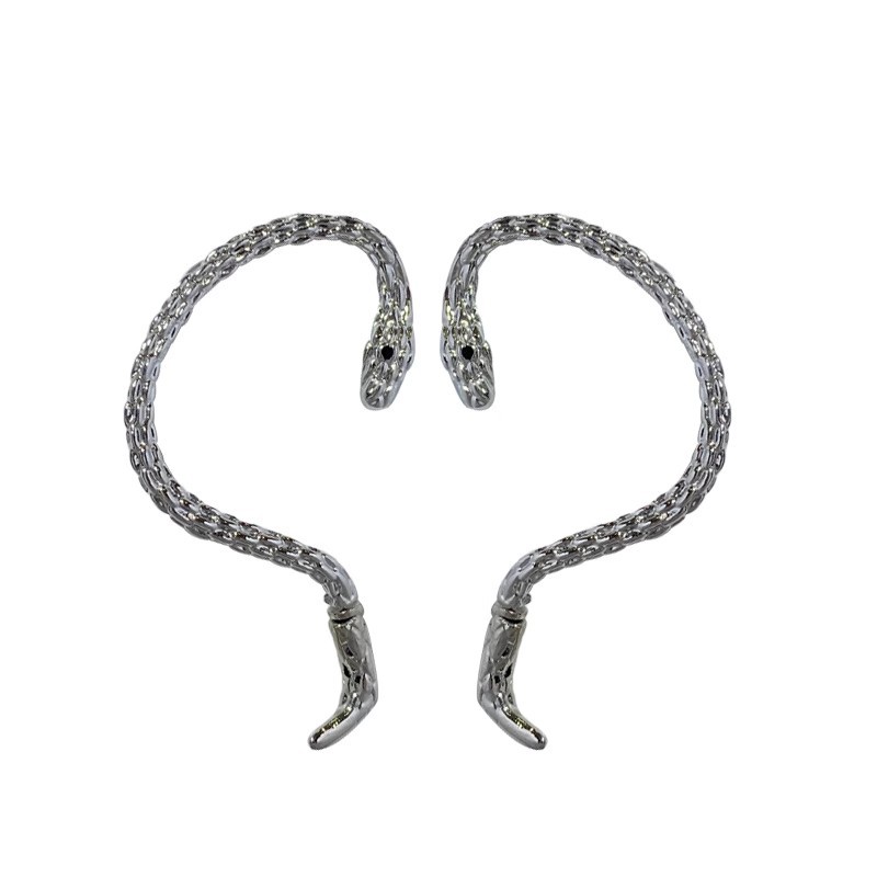 European and American style snake-shaped wrapped ear stud earrings, elegant and high-end style earrings, ins niche design sense earrings for women Item Picture